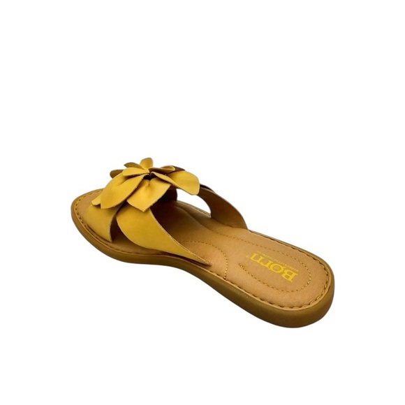 BORN Sandals Azalea Soft Genuine Suede Leather Artistic Flower Excellent Size 7 - Picture 5 of 9